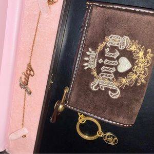 Juicy couture bracelet/card case bundle